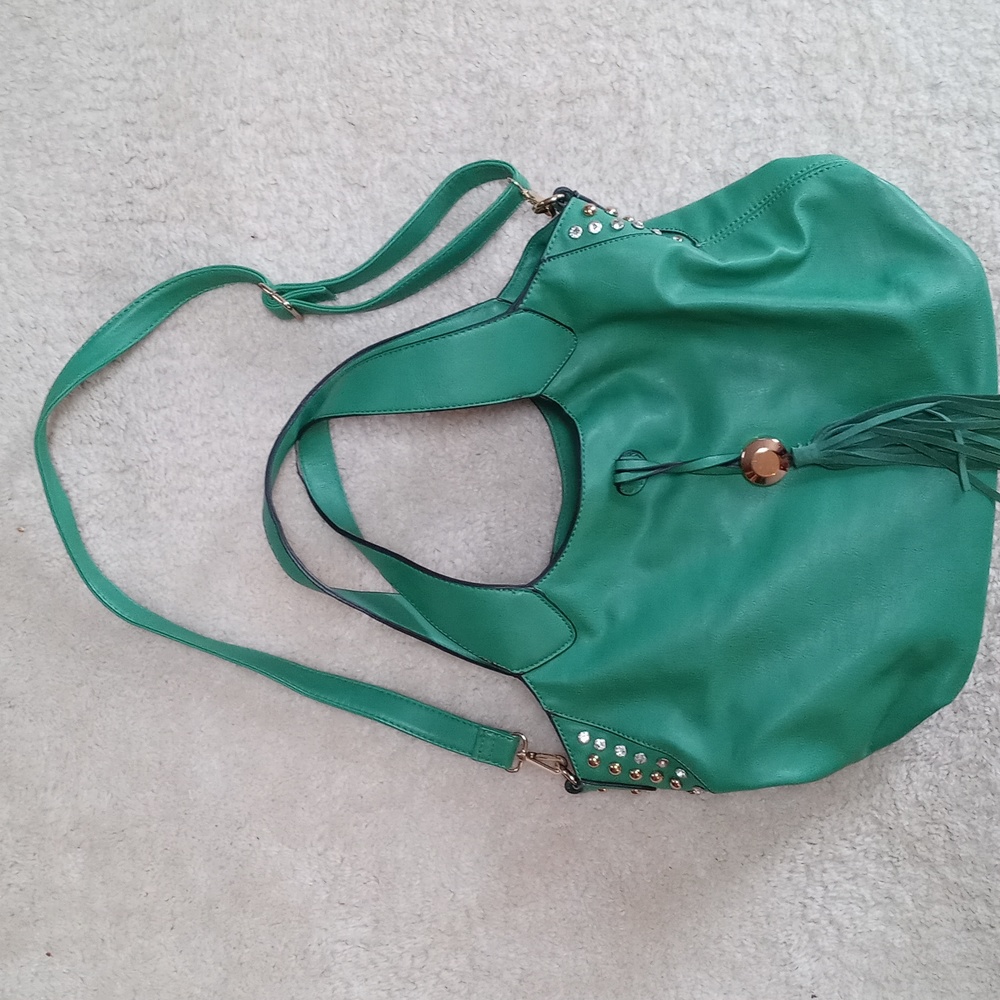 Large green Hobo bag